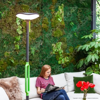 Lutec Lampada LED da Terra 8W con Pannello Solare e Speaker Bluetooth - mod. Poppy