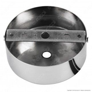 FAI Rosone Cilindrico in Metallo 1 Foro Colore Cromo - mod. 1159/CR