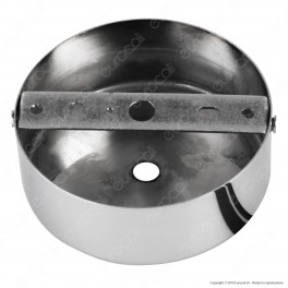 FAI Rosone Cilindrico in Metallo 1 Foro Colore Cromo - mod. 1159/CR