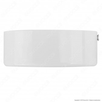 FAI Rosone Cilindrico in Metallo 1 Foro Colore Bianco Lucido - mod. 1159/BI