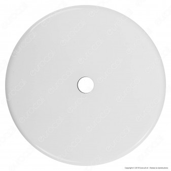 FAI Rosone Cilindrico in Metallo 1 Foro Colore Bianco Lucido - mod. 1159/BI