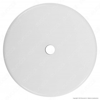 FAI Rosone Cilindrico in Metallo 1 Foro Colore Bianco Lucido - mod. 1159/BI