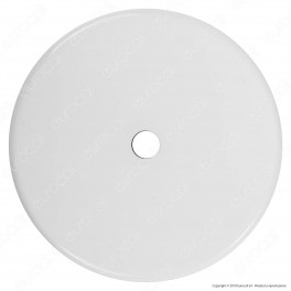 FAI Rosone Cilindrico in Metallo 1 Foro Colore Bianco Lucido - mod. 1159/BI