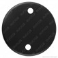 Immagine 2 - FAI Rosone Cilindrico in Metallo 2 Fori Colore Nero Opaco - mod. 1159/NE/OP/2