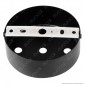 Immagine 3 - FAI Rosone Cilindrico in Metallo 3 Fori Colore Nero Opaco - mod. 1159/NE/OP/3