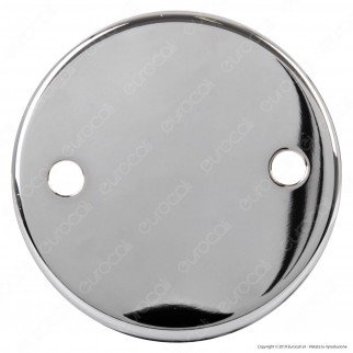 FAI Rosone Cilindrico in Metallo 2 Fori Colore Cromo - mod. 1159/CR/2