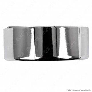 FAI Rosone Cilindrico in Metallo 2 Fori Colore Cromo - mod. 1159/CR/2