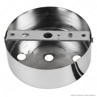 FAI Rosone Cilindrico in Metallo 3 Fori Colore Cromo - mod. 1159/CR/3
