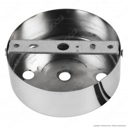 FAI Rosone Cilindrico in Metallo 3 Fori Colore Cromo - mod. 1159/CR/3