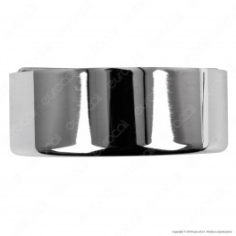 FAI Rosone Cilindrico in Metallo 3 Fori Colore Cromo - mod. 1159/CR/3