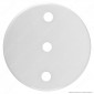 FAI Rosone Cilindrico in Metallo 3 Fori Colore Bianco Lucido - mod. 1159/BI/3