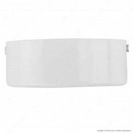 FAI Rosone Cilindrico in Metallo 3 Fori Colore Bianco Lucido - mod. 1159/BI/3