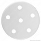 Immagine 2 - FAI Rosone Cilindrico in Metallo 6 Fori Colore Bianco Lucido - mod. 1159/BI/6