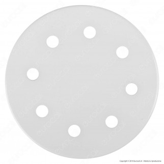 FAI Rosone Cilindrico in Metallo 8 Fori Colore Bianco Lucido - mod. 1159/BI/8
