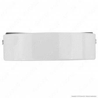 FAI Rosone Cilindrico in Metallo 8 Fori Colore Bianco Lucido - mod. 1159/BI/8