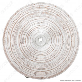 FAI Rosone Cilindrico in Legno 1 Foro Colore Bianco - mod. 7012/1/BI/F