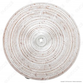 FAI Rosone Cilindrico in Legno 1 Foro Colore Bianco - mod. 7012/1/BI/F