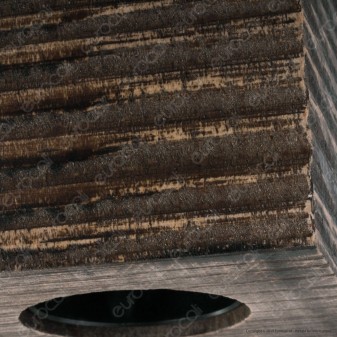 FAI Bicchiere Portalampada in Legno per Lampadine E27 Colore Wengè
