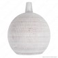 Immagine 2 - FAI Bicchiere Portalampada Sferico in Legno per Lampadine E27 Colore Bianco