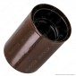 [EBAY] FAI Bicchiere Portalampada Cilindrico in Metallo per Lampadine E27 Colore Marrone - mod. 0146/MA