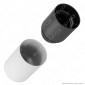 Immagine 4 - FAI Bicchiere Portalampada Cilindrico in Metallo per Lampadine E27 Colore Bianco