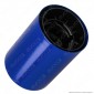 FAI Bicchiere Portalampada Cilindrico in Metallo per Lampadine E27 Colore Blu - mod. 0146/BL [TERMINATO]