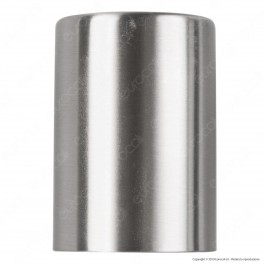FAI Bicchiere Portalampada Cilindrico in Metallo per Lampadine E27 Colore Satinato - mod. 0146/SA