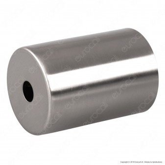 FAI Bicchiere Portalampada Cilindrico in Metallo per Lampadine E27 Colore Satinato - mod. 0146/SA