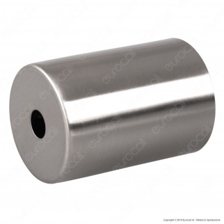 FAI Bicchiere Portalampada Cilindrico in Metallo per Lampadine E27 Colore Satinato - mod. 0146/SA