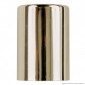 Immagine 2 - FAI Bicchiere Portalampada Cilindrico in Metallo per Lampadine E27 Colore Ottone - mod. 0146/OT