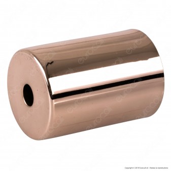FAI Bicchiere Portalampada Cilindrico in Metallo per Lampadine E27 Colore Rame - mod. 0146/RA