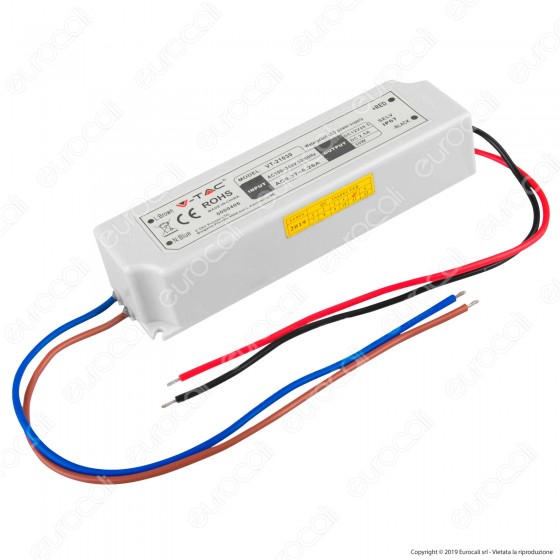 V-Tac VT-21030 Alimentatore 30W Impermeabile IP67 a 1 Uscita con Cavi a Saldare - SKU 3271 V-Tac VT-21030 Alimentatore 30W Impermeabile IP67 a 1 Uscita con Cavi a Saldare - SKU 3271