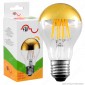 Immagine 1 - FAI Lampadina E27 Filamenti LED 8W Bulb A60 con Calotta Dorata Dimmerabile - mod. 5261/CA/ORO