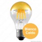 Immagine 2 - FAI Lampadina E27 Filamenti LED 8W Bulb A60 con Calotta Dorata Dimmerabile - mod. 5261/CA/ORO