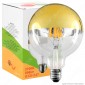 FAI Lampadina E27 Filamenti LED 8W Globo G125 con Calotta Dorata Dimmerabile - mod. 5262/CA/ORO