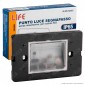 Life Punto Luce Segnapasso LED Montaggio a Incasso Rettangolare 2W IP65 Colore Nero - mod. 39.9PL5030C / 39.9PL5030N