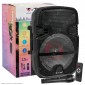 V-Tac Audio VT-6208 Soundor 8 Cassa Attiva 15W Wireless con Bluetooth Karaoke LED RGB con Microfono - SKU 7735 [TERMINATO]