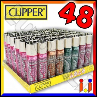 Clipper Large Fantasia Drink - Box da 48 Accendini