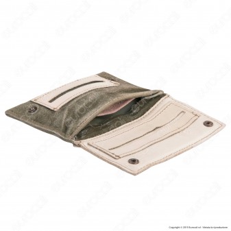 Il Morello Classic Portatabacco in Vera Pelle Beige