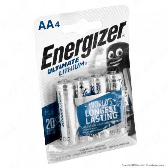 Energizer Ultimate Lithium Stilo Litio AA LR6 Energizer Ultimate Lithium Stilo Litio AA LR6