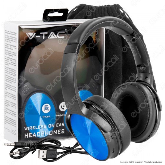 V-Tac VT-6322 Cuffie Wireless a Padiglione Bluetooth V-Tac VT-6322 Cuffie Wireless a Padiglione Bluetooth