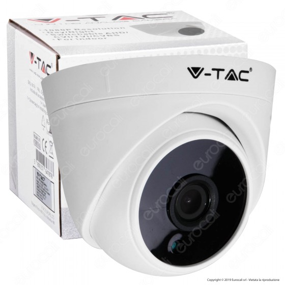 V-Tac VT-5125 Telecamera di Sorveglianza AHD 4 in 1 Analog Camera 1080p V-Tac VT-5125 Telecamera di Sorveglianza AHD 4 in 1 Analog Camera 1080p