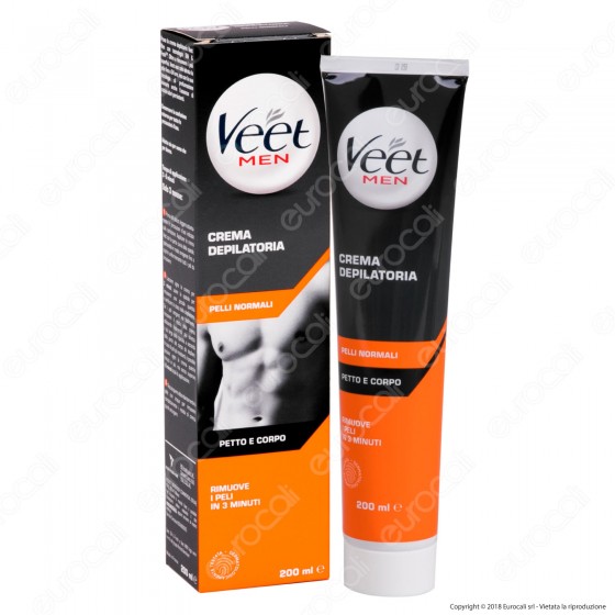 Veet For Men Crema Depilatoria per Pelli Normali - Tubetto da 200ml Veet For Men Crema Depilatoria per Pelli Normali - Tubetto da 200ml