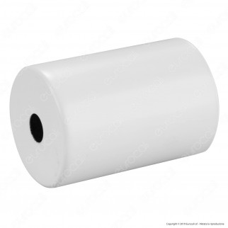 FAI Bicchiere Portalampada Cilindrico in Metallo per Lampadine E27 Colore Bianco Opaco