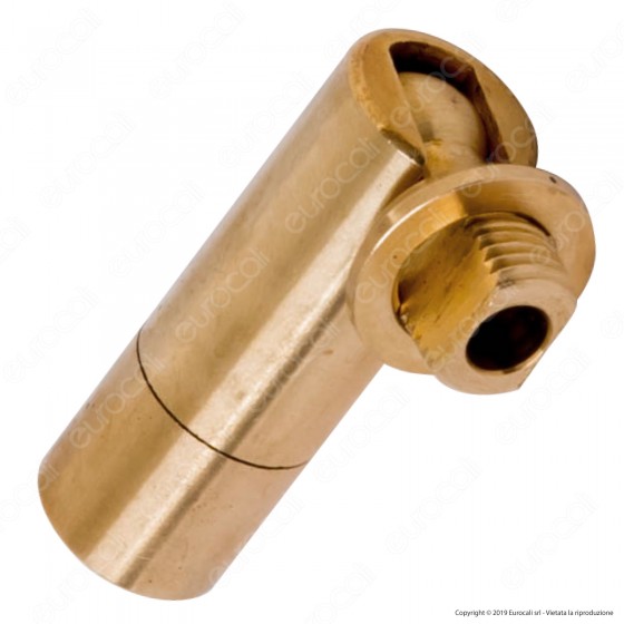 FAI Snodo Tubo in Metallo 50 mm Doppio Filetto Maschio e Femmina Colore Ottone FAI Snodo Tubo in Metallo 50 mm Doppio Filetto Maschio e Femmina Colore Ottone