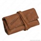 Immagine 1 - Il Morello Pocket Mini Portatabacco in Vera Pelle Colore Marrone Cuoio e Mimetico