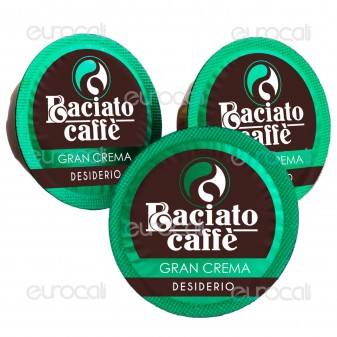 100 Capsule Baciato Caffè Desiderio Avvolgente Gran Crema Cialde