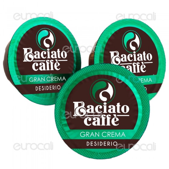 100 Capsule Baciato Caffè Desiderio Avvolgente Gran Crema Cialde 100 Capsule Baciato Caffè Desiderio Avvolgente Gran Crema Cialde