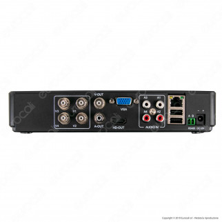 V-Tac VT-5127 Registratore DVR per Telecamere di Sorveglianza 5 in 1