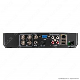 V-Tac VT-5127 Registratore DVR per Telecamere di Sorveglianza 5 in 1